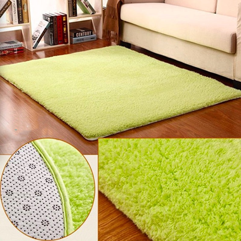 Newest Nordic Fluffy Carpet Rugs for Bedroom Living Room Rectangle Large Size Plush Anti-slip Soft Carpet Children Rug 8 Colors