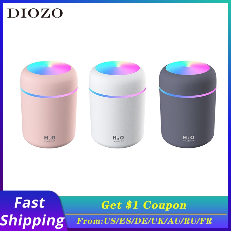 VIP Portable Humidifier USB Ultrasonic Dazzle Cup Aroma Diffuser Cool Mist Maker Air Humidifier Purifier with Romantic Light