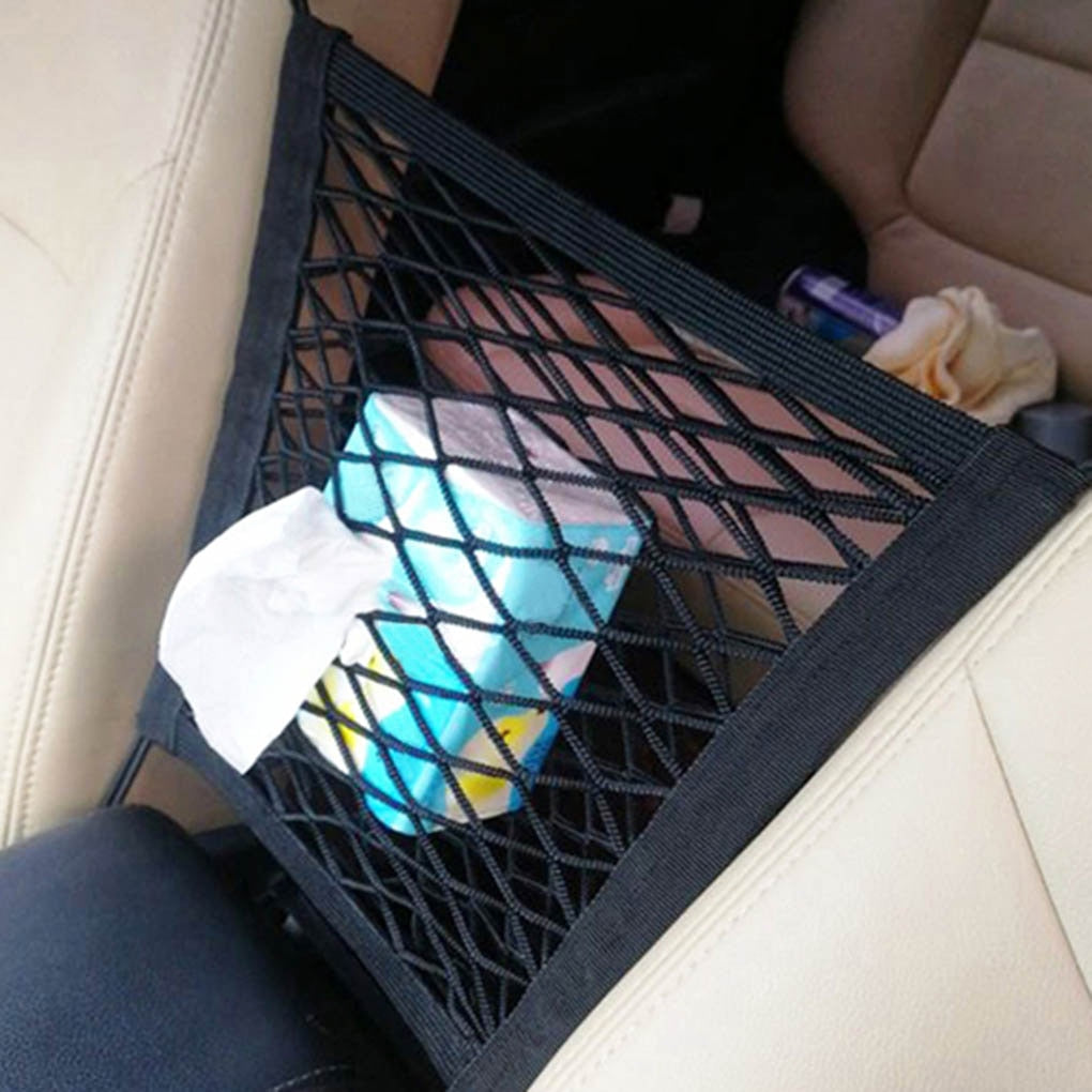 Strong Elastic Car Mesh Net Bag Between Car Organizer Seat Back Storage Bag Luggage Holder Pocket for Car Styling