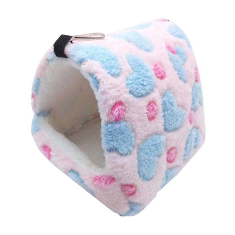 Cute Small Pets Bird Parrot Hamster Soft Comfortable Nest Plush Hanging Hammock Nest House Sleeping Bed Warm Nest Pet Products