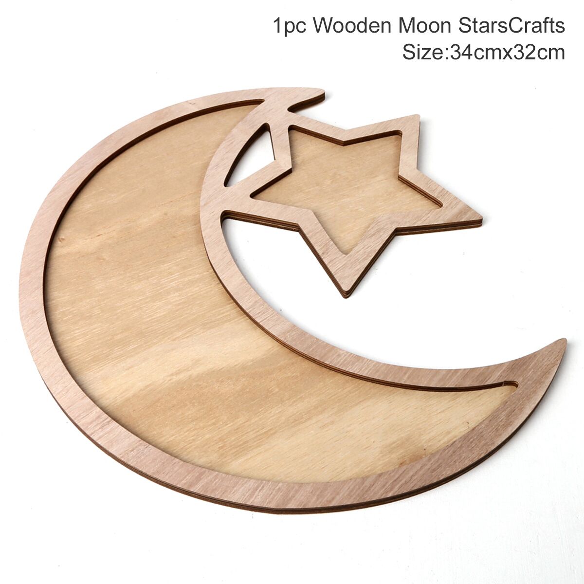 PATIMATE Wooden Pendant EID Mubarak Ramadan Decoration For Home Kareem Ramadan And Eid Decor Eid AL Adha Islamic Muslim Decor