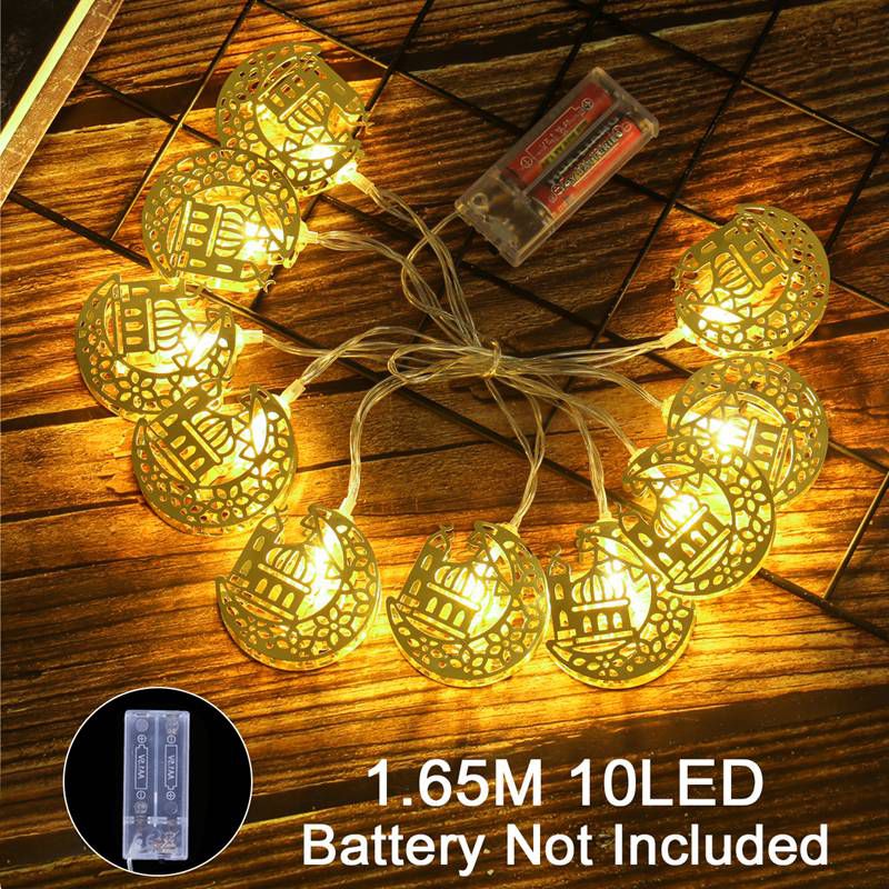 Moon Star Led String Light Ramadan Decoration For Home Aid EID Mubarak Decor Islam Muslim Event Party Supplies Eid al-Fitr Decor