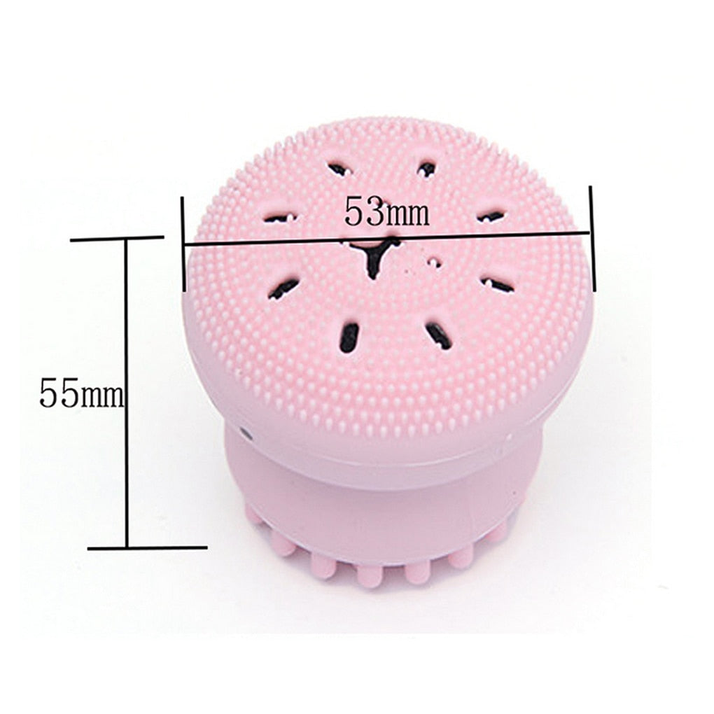 Hot Sale 1pc Cartoon Cute Facial Cleansing Exfoliator Cute Silica Gel Massage Deep Cleaning Face Brush Cleanser