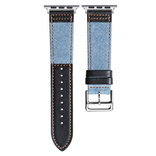 Fabric&amp;Genuine Leather strap for apple watch band 42mm 38mm 44mm 40mm 45mm 41mm iwatch SE/7/6/5/4/3/2 bracelet belt Accessories