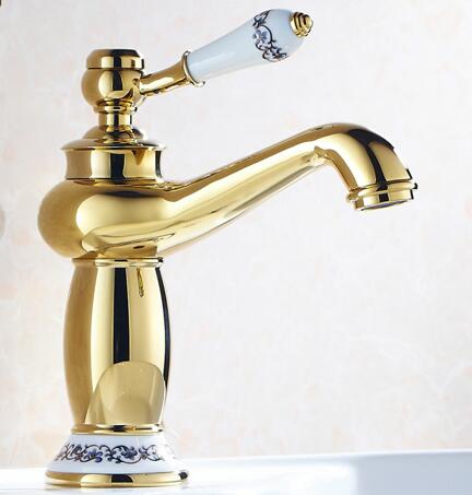 Bathroom Faucet Antique Bronze Finish Brass Basin Sink Solid Brass Faucets Single Handle Water Mixer Taps Bath Crane  ELFCT001