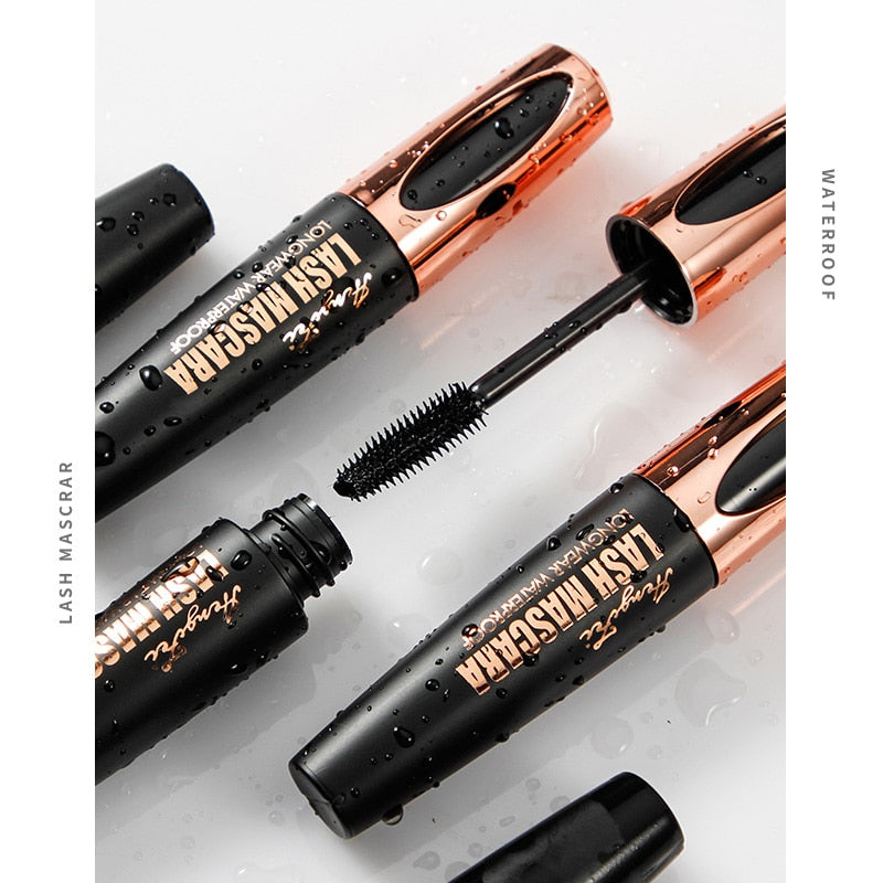 waterproof mascara for eyelashes long lasting 4d silk fiber eyelash mascara Makeup eye mascara black extension Curling extension