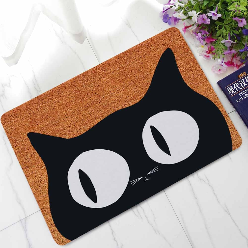 Zeegle Carpet Cat Doormat Outdoor Rugs Rubber Floor Mat Non-slip Kitchen Rug Entrance Mats Absorbent Bathroom Carpet Foot Mat