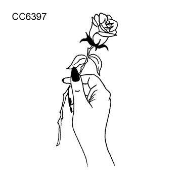 Rocooart Hot sale Black White Style Tattoo Sticker Tree Flower Leaf  Temporary Tattoo Sticker Rose Body Art Tatouage Fake Tatoo