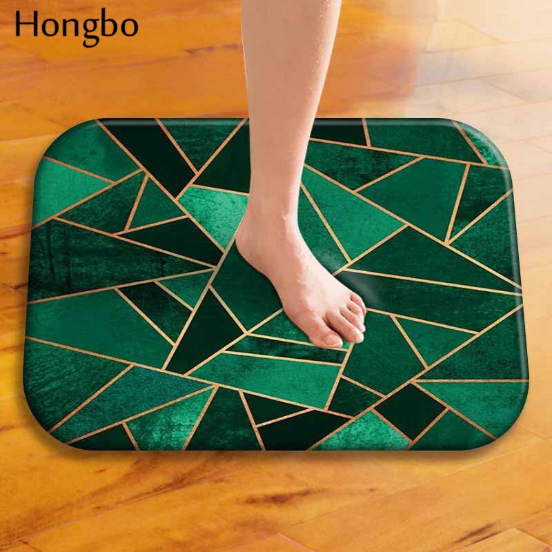 Hongbo 40*60cm Geometric Pattern Anti-Slip Carpet Door Mats Doormats Outdoor Kitchen Bathroom Living Room Floor Mat Rug