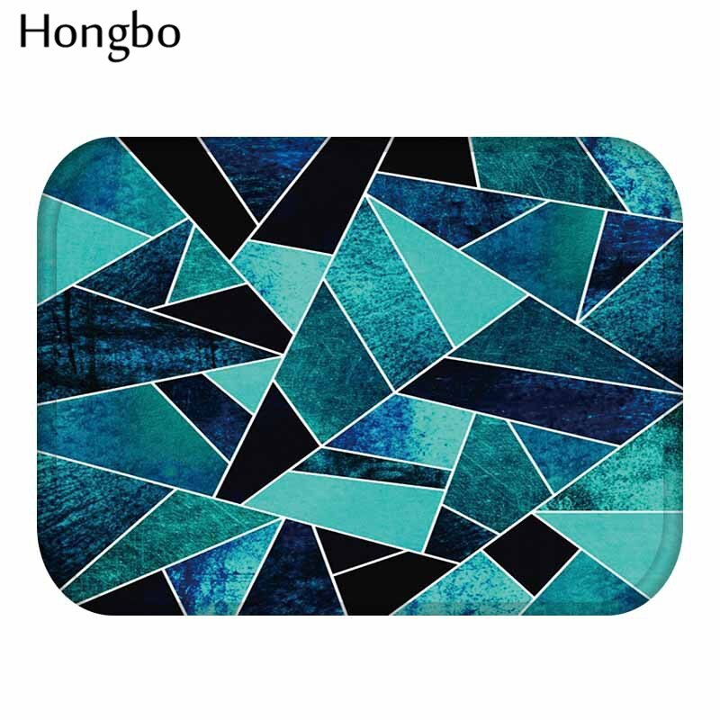 Hongbo 40*60cm Geometric Pattern Anti-Slip Carpet Door Mats Doormats Outdoor Kitchen Bathroom Living Room Floor Mat Rug