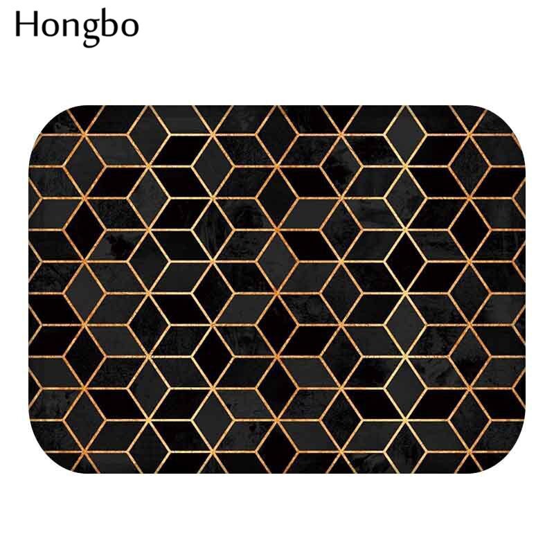 Hongbo 40*60cm Geometric Pattern Anti-Slip Carpet Door Mats Doormats Outdoor Kitchen Bathroom Living Room Floor Mat Rug