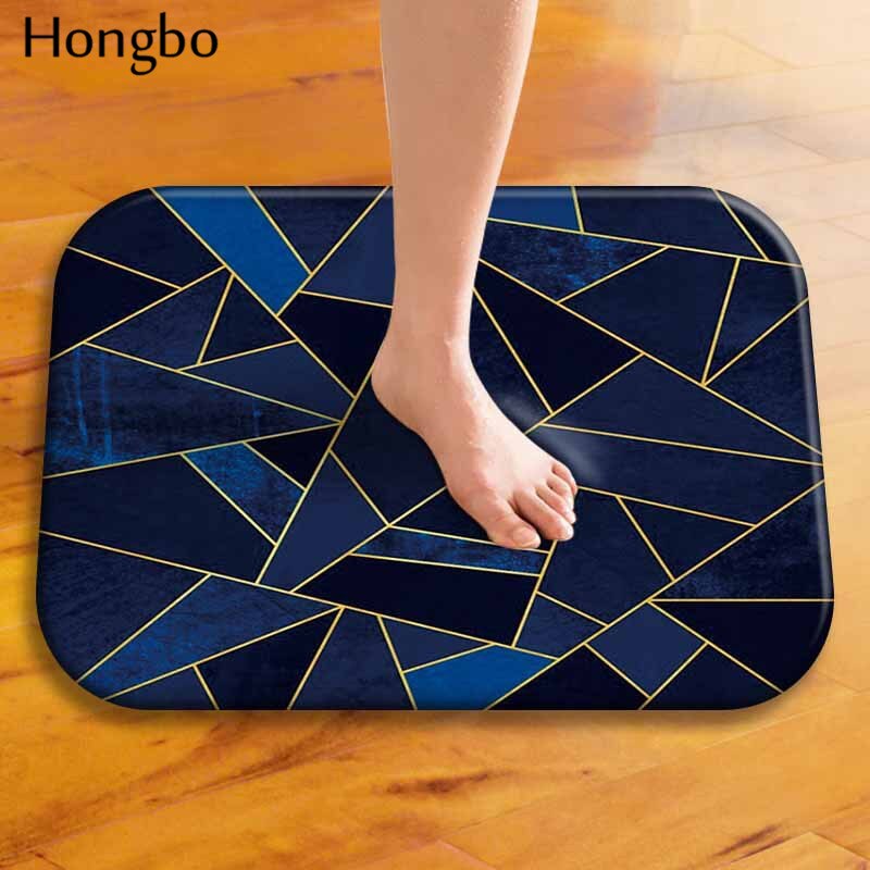 Hongbo 40*60cm Geometric Pattern Anti-Slip Carpet Door Mats Doormats Outdoor Kitchen Bathroom Living Room Floor Mat Rug