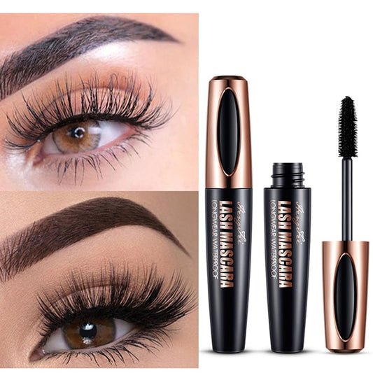 waterproof mascara for eyelashes long lasting 4d silk fiber eyelash mascara Makeup eye mascara black extension Curling extension