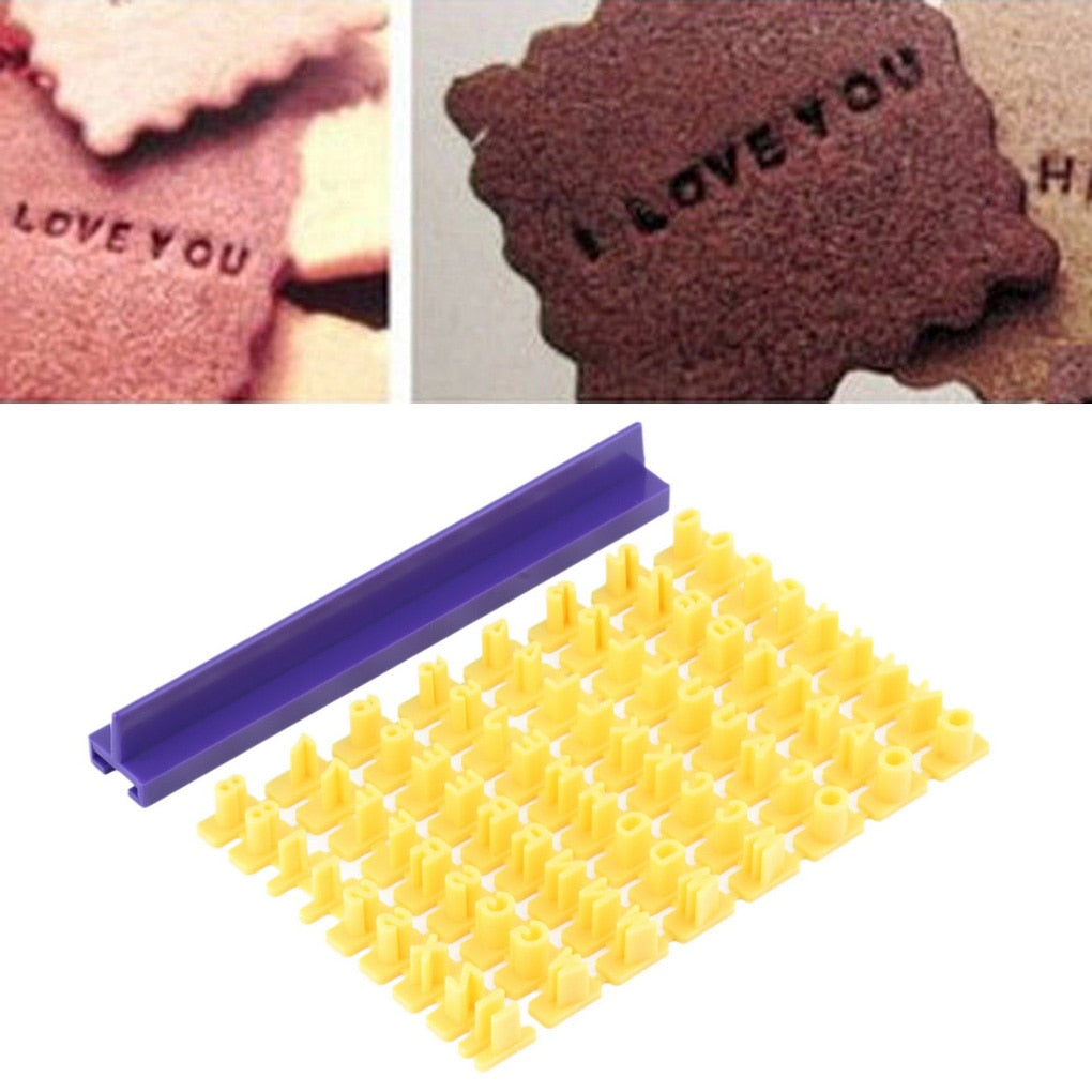 For Cakes/Sugar paste Alphabet Letter Cookies Cutter Words Baking Mold Cake Frill Cutter Embossing Mould  for Cakes Sugar paste