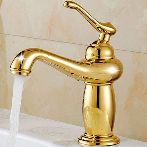 Bathroom Faucet Antique Bronze Finish Brass Basin Sink Solid Brass Faucets Single Handle Water Mixer Taps Bath Crane  ELFCT001