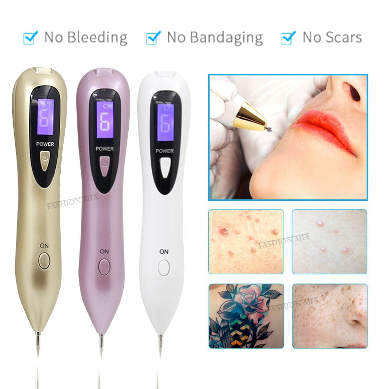 6 level Spot Remover Laser Plasma Pen Skin Care Mole Removal Dark  Skin Wart Tattoo Removal Tool Laser Plasma Beauty Care gun