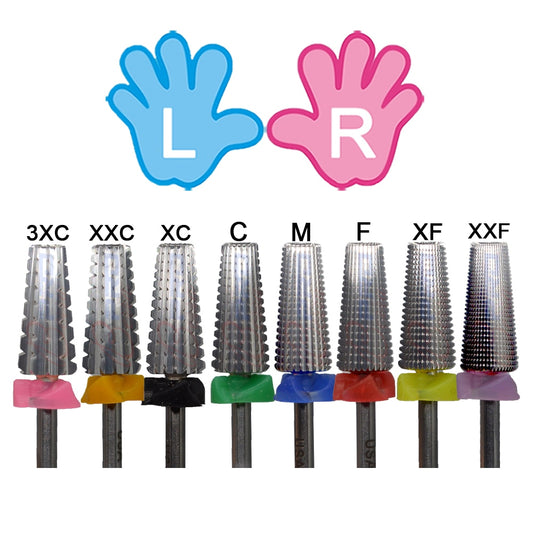 NAILTOOLS 5 IN 1 Carbide Original multi-function Tungsten Carbide nail milling drill bits