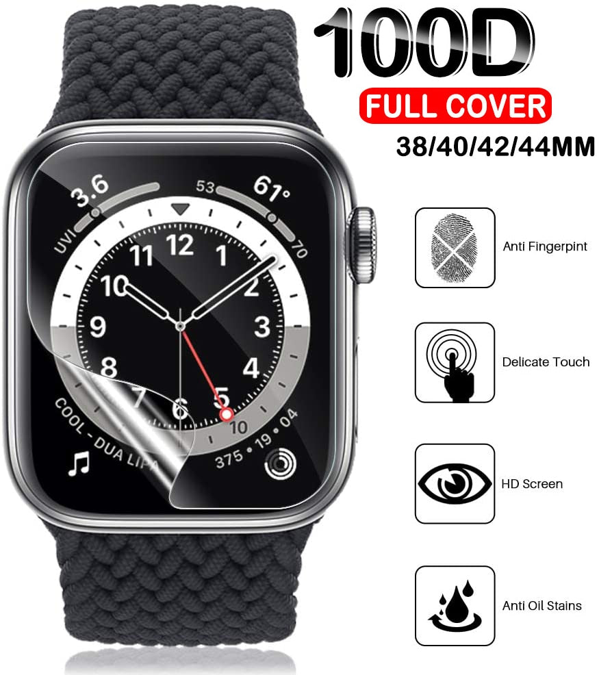 Screen Protector Clear Full Protective Film for IWatch Series 4 5 6 40MM 44MM for Apple Watch 6 SE 5 3 2 1 38MM 42MM Case Cover