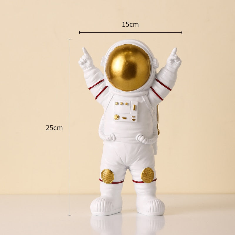 Nordic Modern Astronaut Miniature Figurines Resin Craft Home Fairy Garden Desk Decoration Furnishing Articles Room Accessories