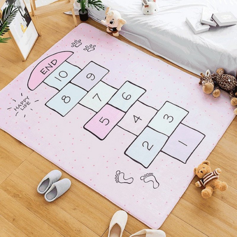 1PC Carpet Game Mat Kids Hop Count Fun Educational Durable Woven Anti Slip Floor Carpet Kid’s Floor Play Mat For Bedroom Nursery