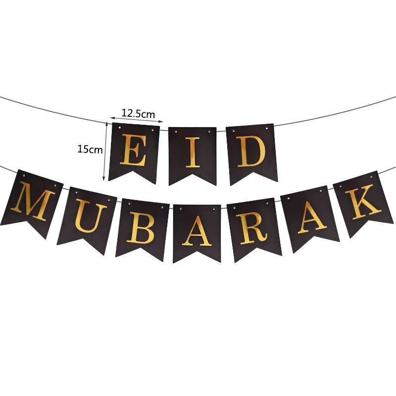 Ramadan Kareem Banner Balloons Eid Mubarak Decor Ramadan Decor Ramadan Mubarak Muslim Islamic Festival Party DIY Decorations