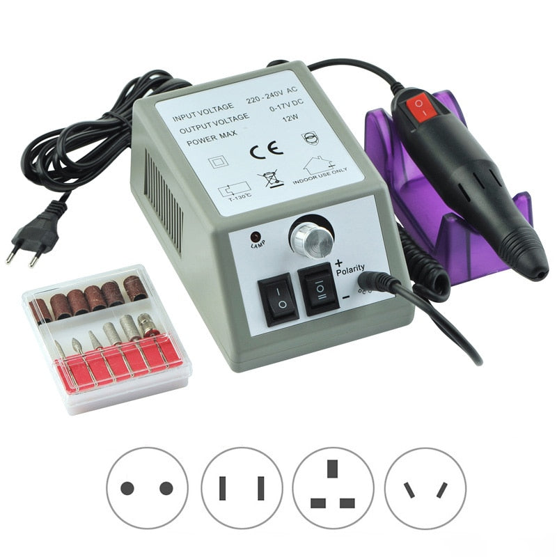 35000RPM Rechargeable Nail Drill Machine Portable Manicure Pedicure Drill Machine Salon Nail Drill Machine Recharge Nail Drill