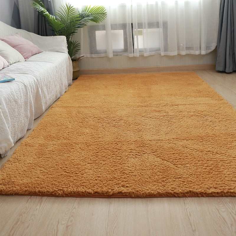 Newest Nordic Fluffy Carpet Rugs for Bedroom Living Room Rectangle Large Size Plush Anti-slip Soft Carpet Children Rug 8 Colors