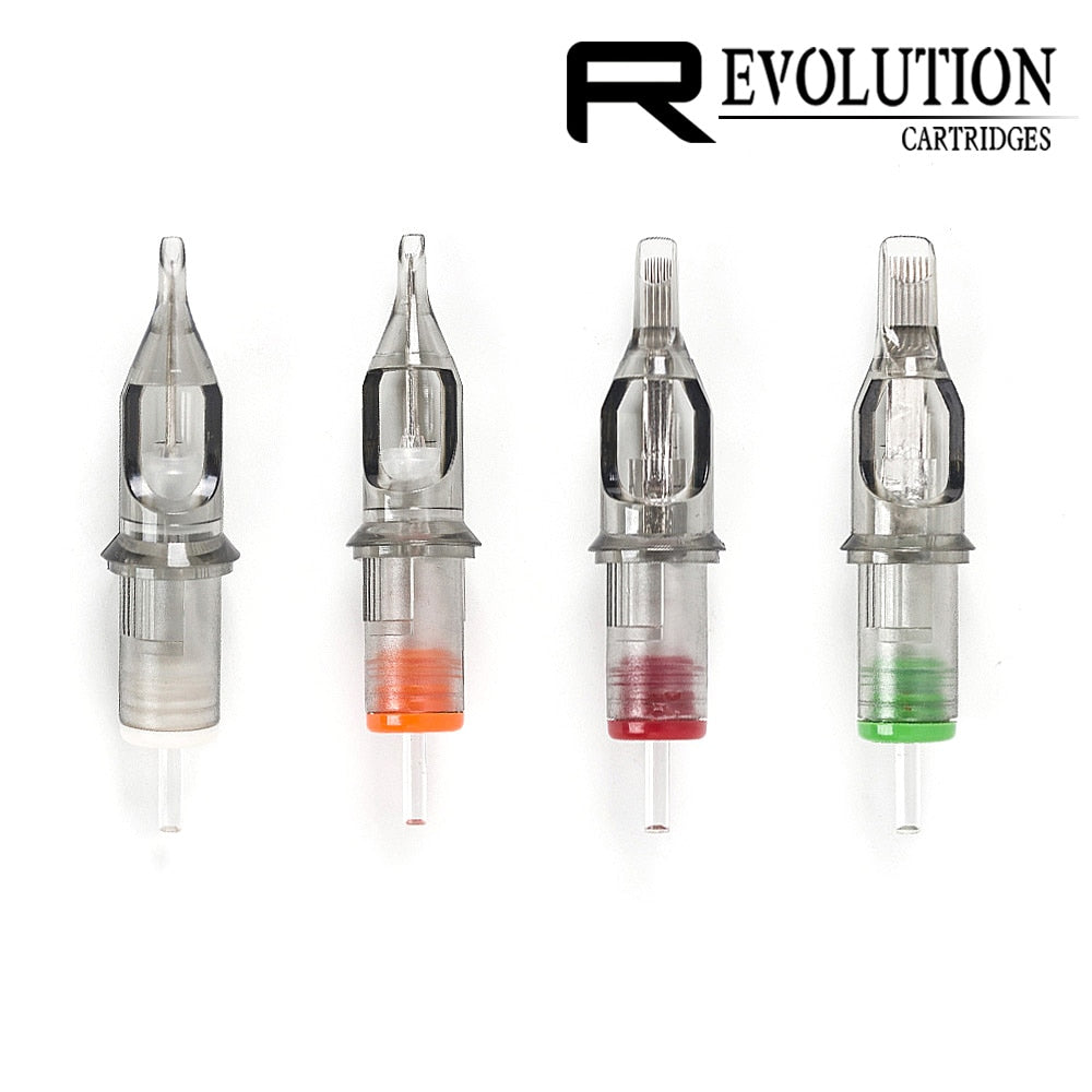 EZ Assorted New Mixed Revolution Tattoo Cartridge Needles  RL RS M1 CM for Cartridge Machine Grips Tattoo Supply 200 Pcs /Lot