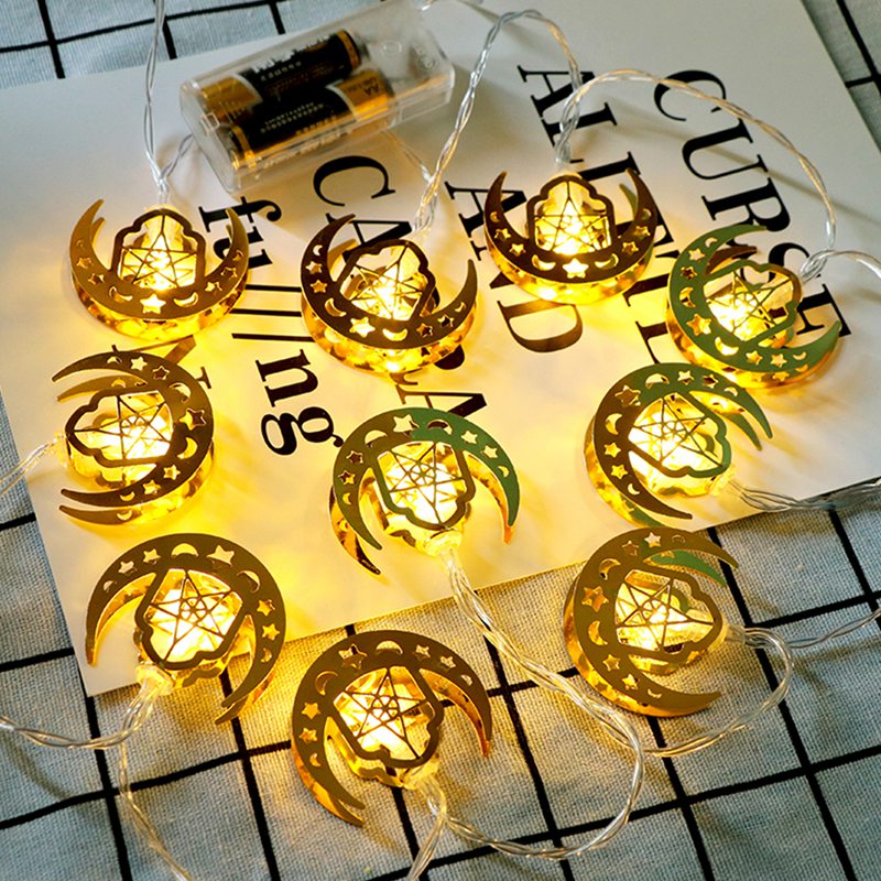 Moon Star Led String Light Ramadan Decoration For Home Aid EID Mubarak Decor Islam Muslim Event Party Supplies Eid al-Fitr Decor