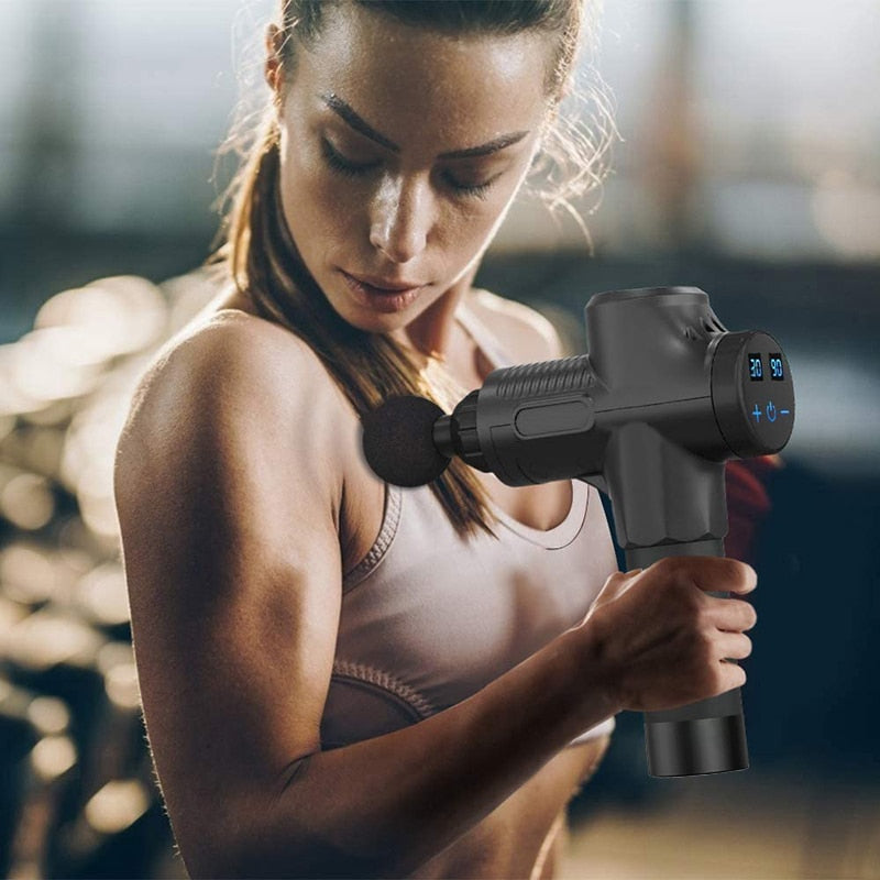 Deep Tissue Muscle Massage Gun 16.8V BRUSHLESS Body Shoulder Neck Massager Exercising Athletes Relaxation Slimming Pain Relief