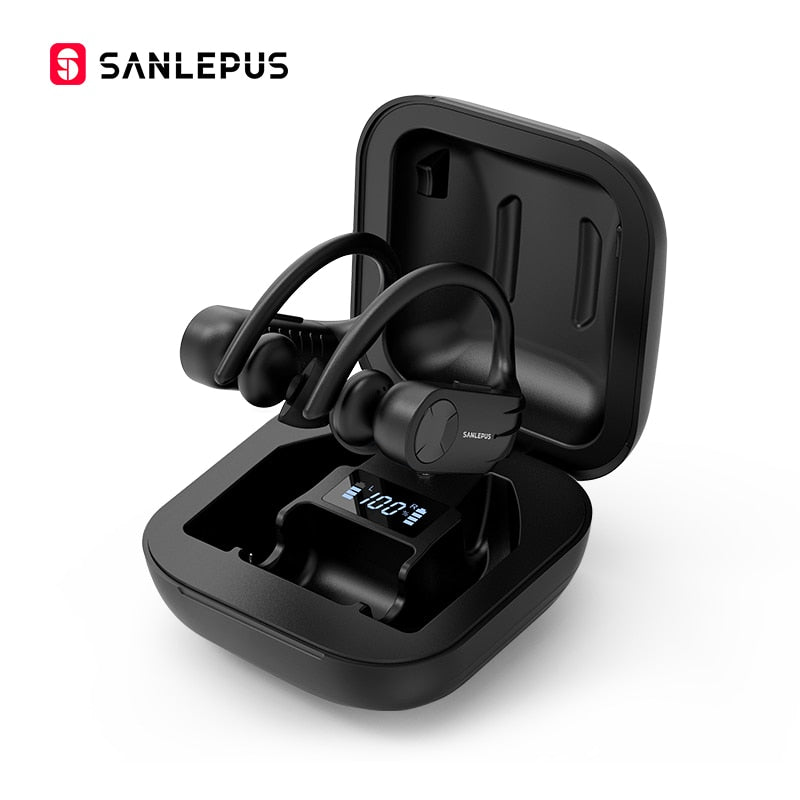 SANLEPUS B1 Led Display Bluetooth Earphone Wireless Headphones TWS Stereo Earbuds Sport Gaming Headset For Xiaomi Huawei iPhone