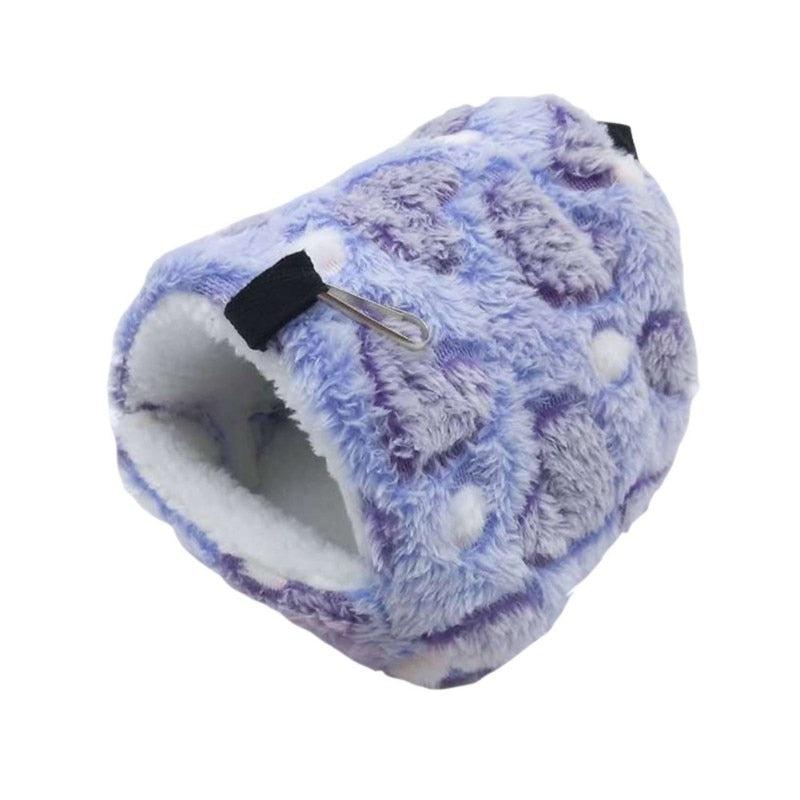 Cute Small Pets Bird Parrot Hamster Soft Comfortable Nest Plush Hanging Hammock Nest House Sleeping Bed Warm Nest Pet Products