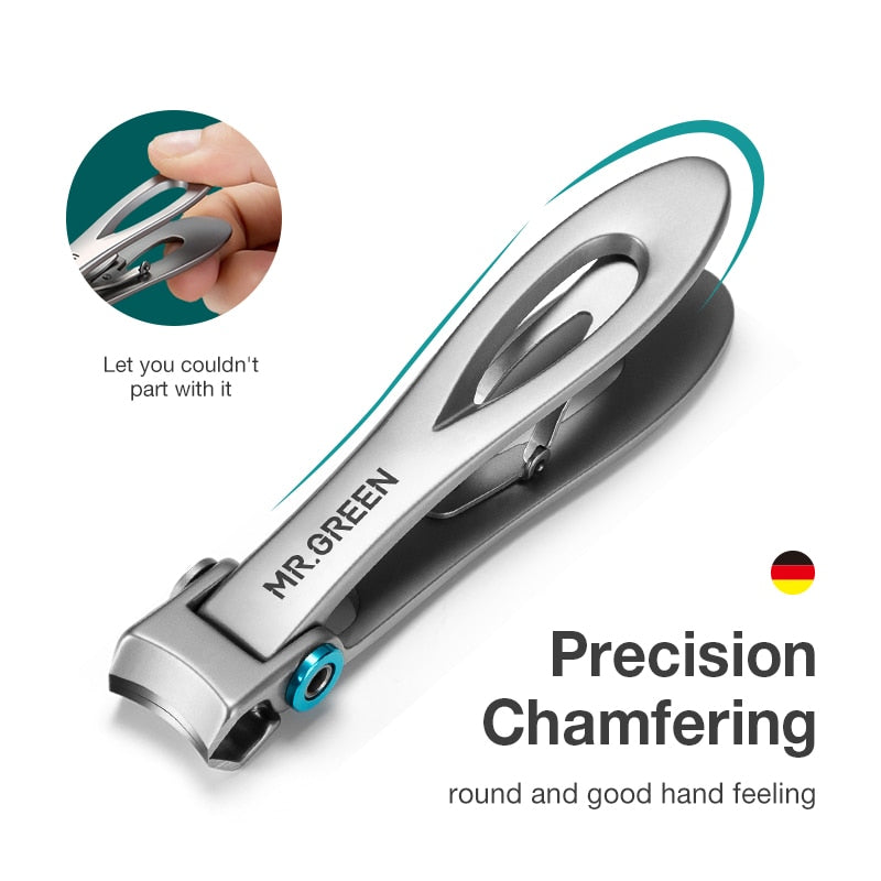 MR.GREEN Nail Clippers Stainless Steel Two Sizes Are Available Manicure Fingernail Cutter Thick Hard Toenail Scissors tools