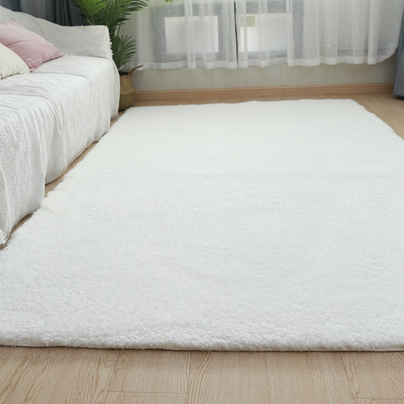 Newest Nordic Fluffy Carpet Rugs for Bedroom Living Room Rectangle Large Size Plush Anti-slip Soft Carpet Children Rug 8 Colors