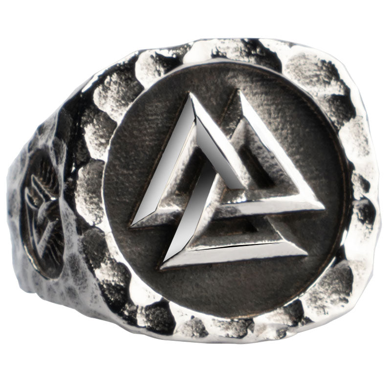 Valknut  Viking  rings for man  Vintage  stainless steel Punk ring fashion jewelry  hippop  mygrillz