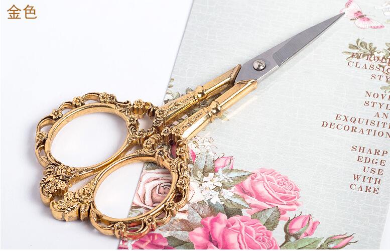 1pc Retro European Style Nail Stainless Steel Classical Plum Blossom Trimmer Scissor Manicure Tool Makeup Cuticle Scissors Tr#39