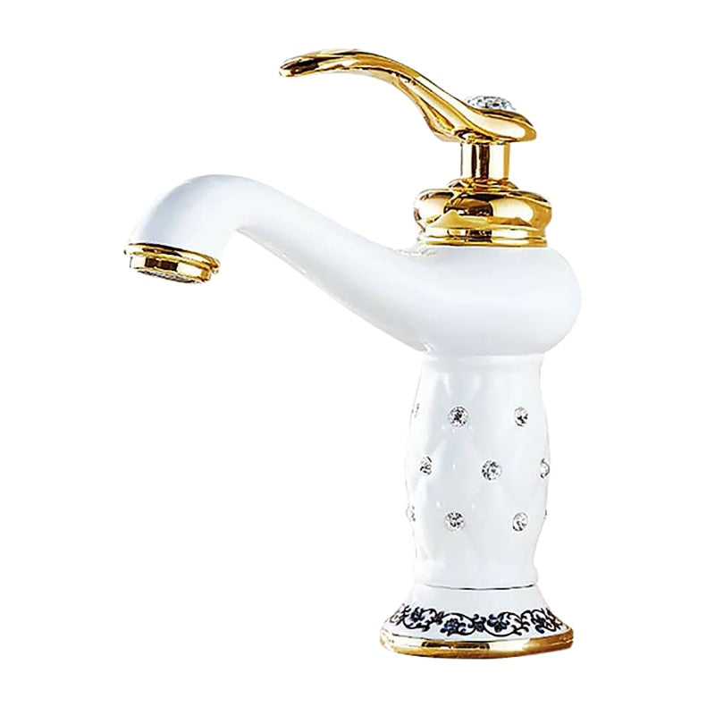 Bathroom Faucet Antique Bronze Finish Brass Basin Sink Solid Brass Faucets Single Handle Water Mixer Taps Bath Crane  ELFCT001