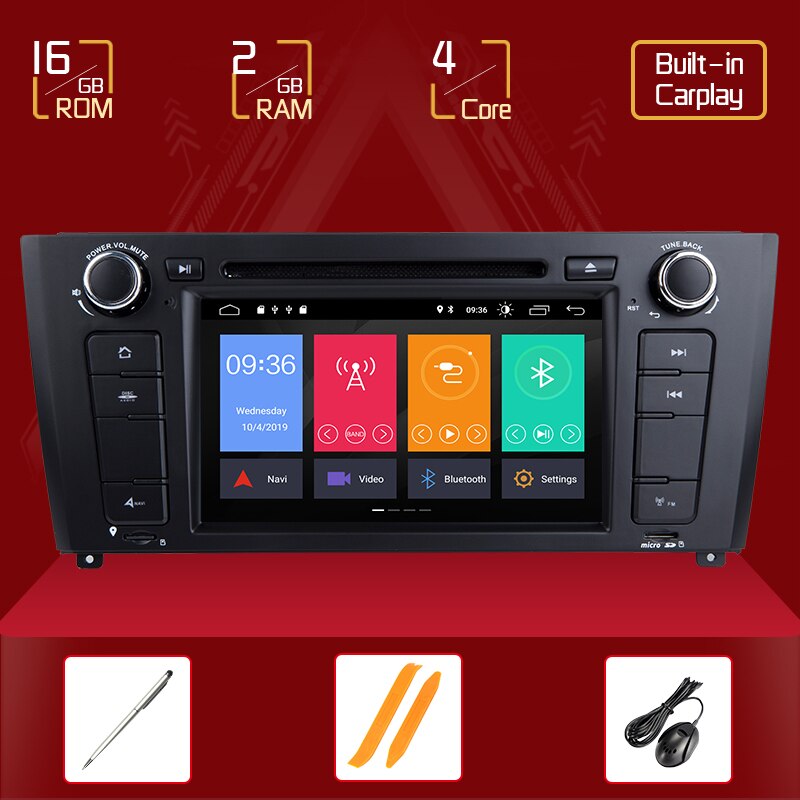 Josmile 1 Din Android 10 AutoRadio For BMW E87 1 Series E88 E82 E81 I20 D Audio GPS Navigation DVD Multimedia 4G Wifi DAB+ CDDSP