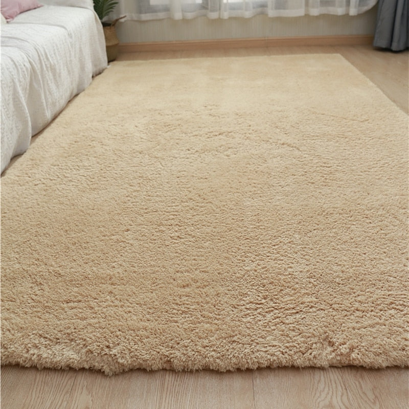 Newest Nordic Fluffy Carpet Rugs for Bedroom Living Room Rectangle Large Size Plush Anti-slip Soft Carpet Children Rug 8 Colors