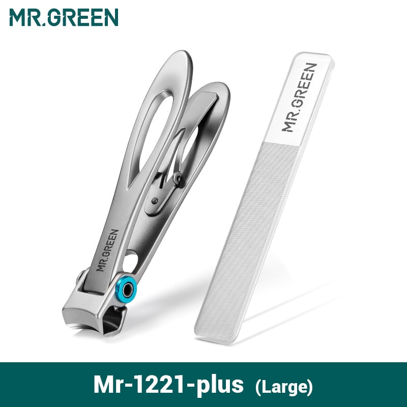 MR.GREEN Nail Clippers Stainless Steel Two Sizes Are Available Manicure Fingernail Cutter Thick Hard Toenail Scissors tools