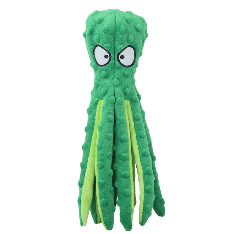 8 Legs Octopus Soft Stuffed Plush Dog Toys Outdoor Play Interactive Squeaky Dogs Toy Sounder Sounding Paper Chew Tooth toy