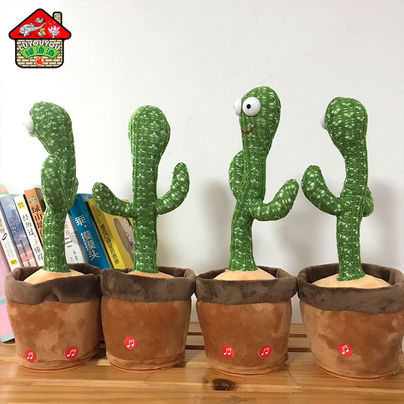 Dancing cactus manufacturers sell Douyin the same net red dancing cross-border Amazon can sing plush toys