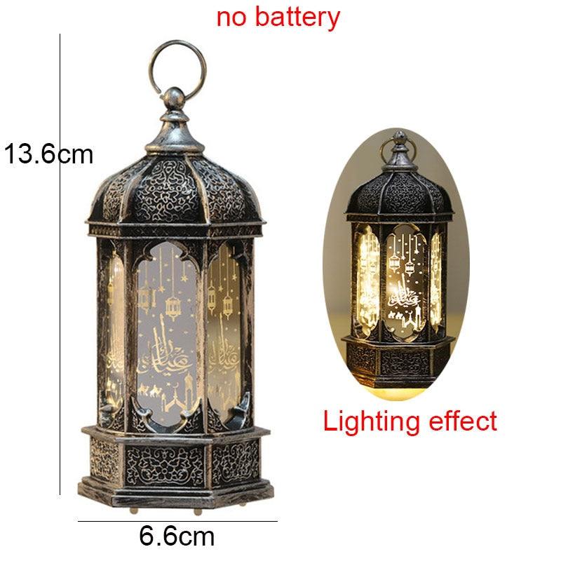 2023 Islam Muslim Ramadan Festival Portable Wind Light Ornament EID Mubarak Party Ramadan Decoration for Home Eid Al Adha Gift