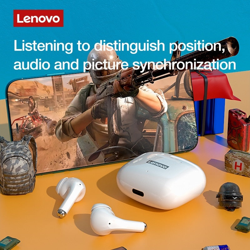 Original Lenovo LP40 Pro TWS Wireless Earphone Bluetooth 5.1 Dual Stereo Noise Reduction Bass Touch Control 250mAh New 2022