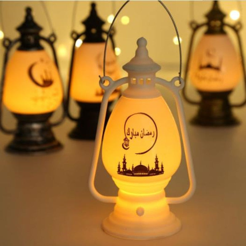 2023 Islam Muslim Ramadan Festival Portable Wind Light Ornament EID Mubarak Party Ramadan Decoration for Home Eid Al Adha Gift