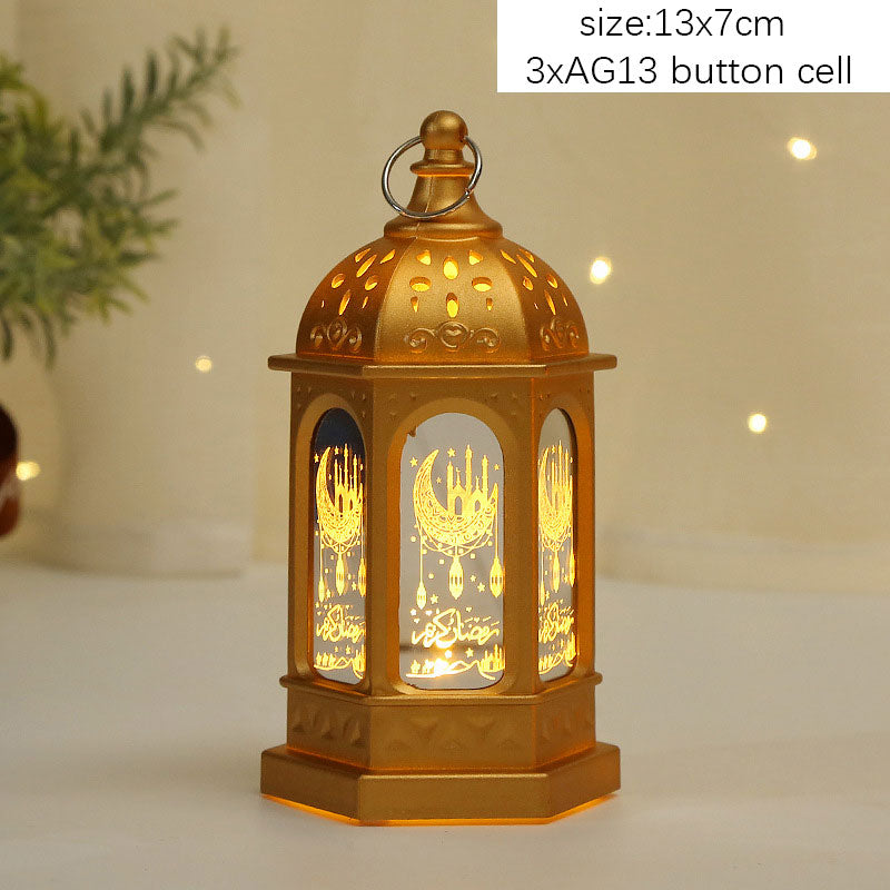 2023 Islam Muslim Ramadan Festival Portable Wind Light Ornament EID Mubarak Party Ramadan Decoration for Home Eid Al Adha Gift