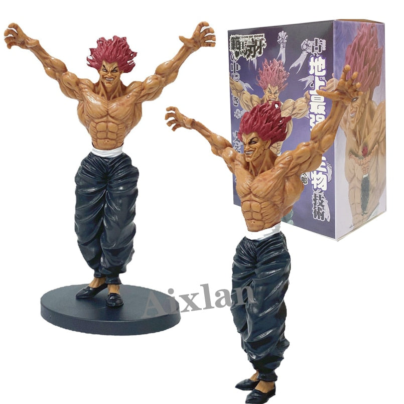 22cm Hanma Baki Figure Anime Fan Horse Blade Figure Hanma Yujiro PVC Action Figure Toys Collectible Model Toys Kid Gift