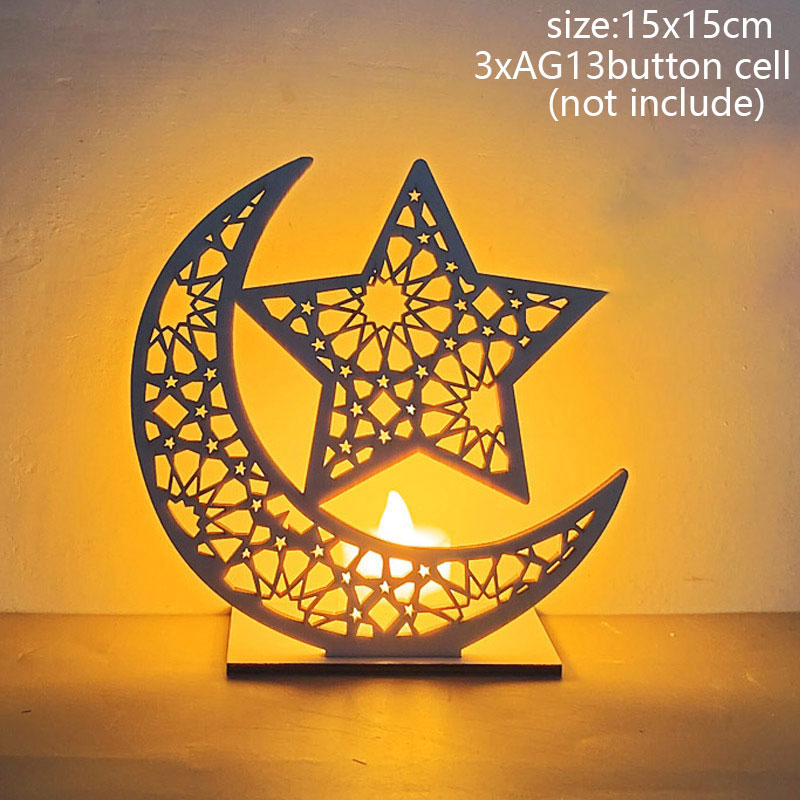 2023 Islam Muslim Ramadan Festival Portable Wind Light Ornament EID Mubarak Party Ramadan Decoration for Home Eid Al Adha Gift