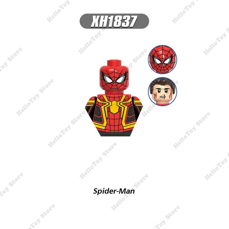 Marvel Spiderman Superheroes Spider-Man Venom Mini Action Figures Bricks Building Blocks Classic Movie Doll Model Kids Toys Gift