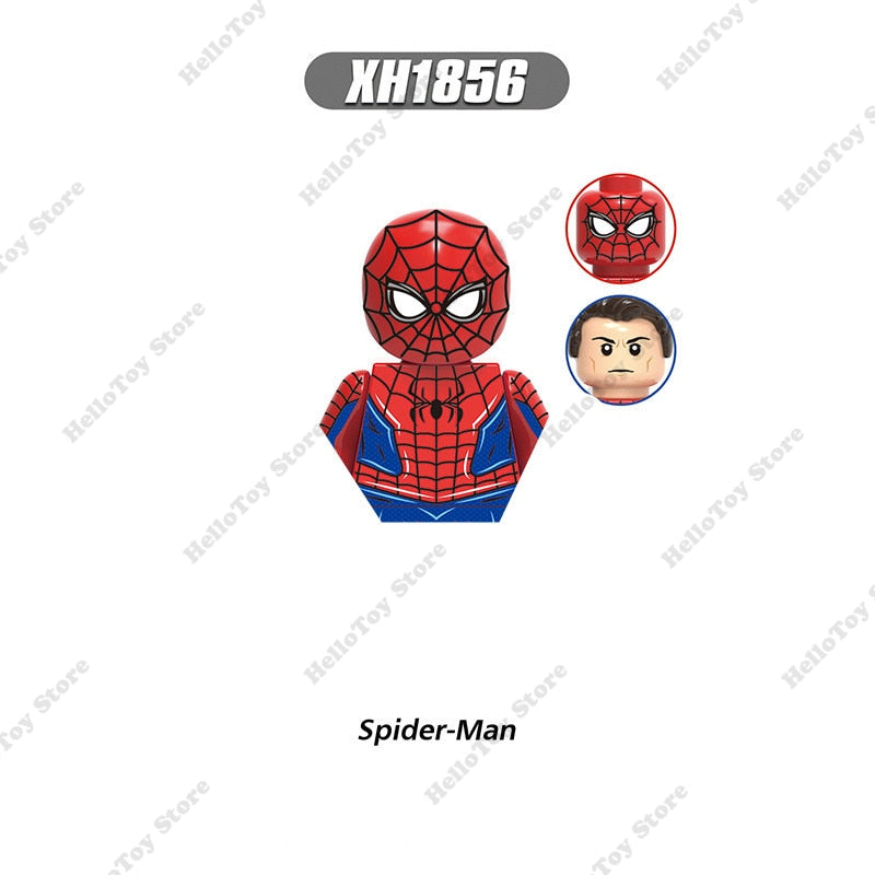 Marvel Spiderman Superheroes Spider-Man Venom Mini Action Figures Bricks Building Blocks Classic Movie Doll Model Kids Toys Gift